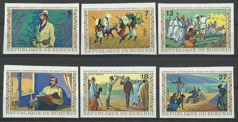 Znaczek Burundi 1973 Mi 911-916B Czyste **