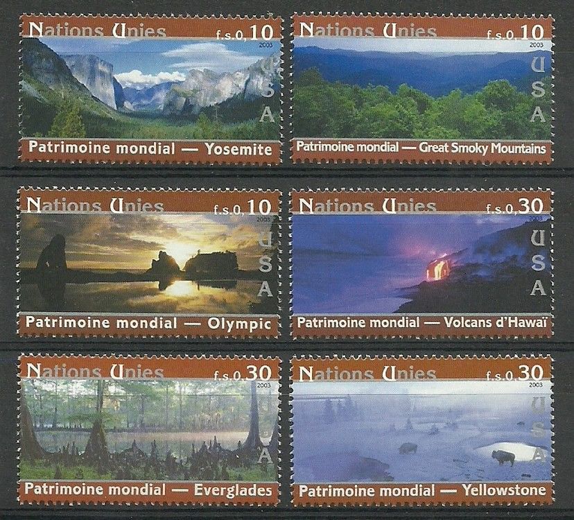 Znaczek Narody Zjednoczone Genewa 2003 Mi 475-480 Czyste **