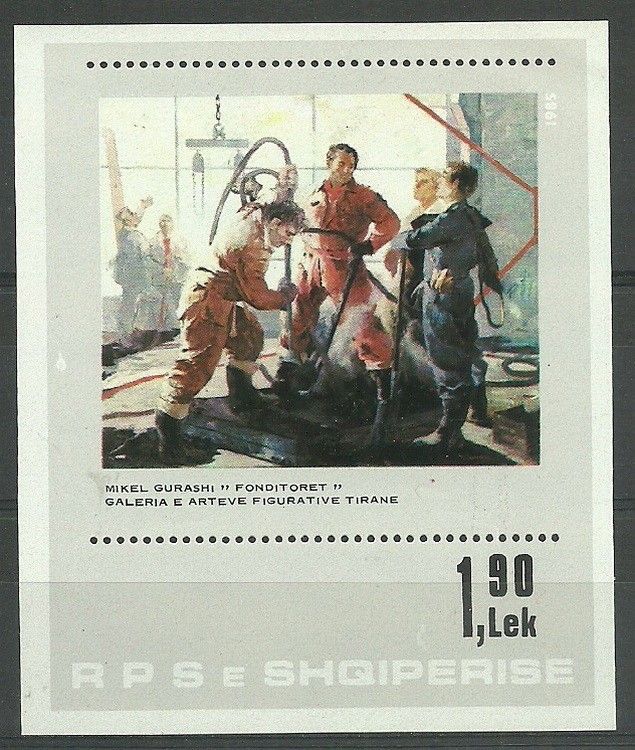Znaczek Albania 1985 Mi bl 85 Czyste **