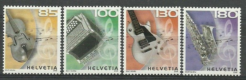 Znaczek Szwajcaria 2008 Mi 2051-2054 Czyste **