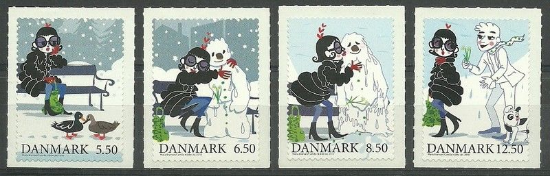 Znaczek Dania 2010 Mi 1624-1627 Czyste **