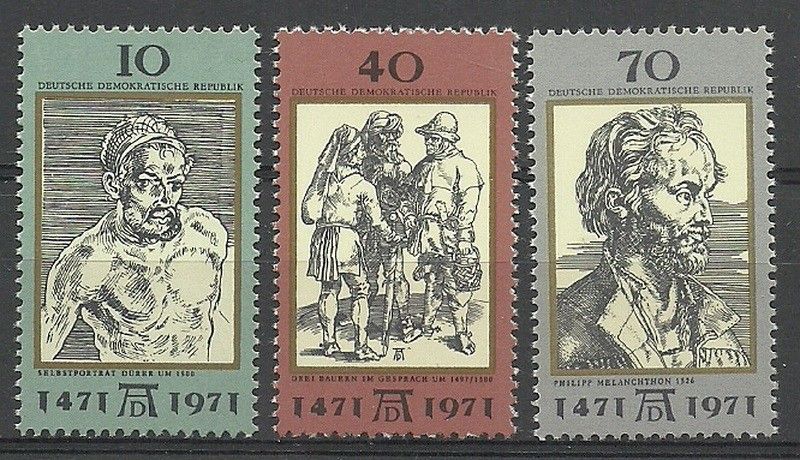 Znaczek NRD / DDR 1971 Mi 1672-1674 Czyste **