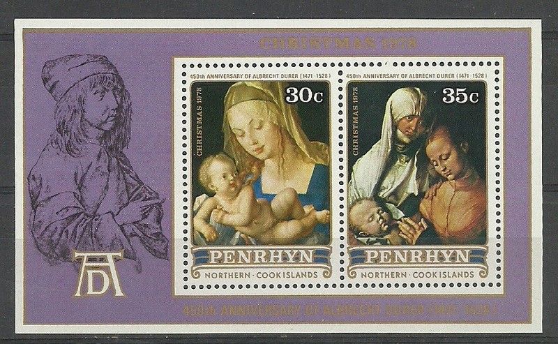 Znaczek Penrhyn 1978 Mi bl 12 Czyste **