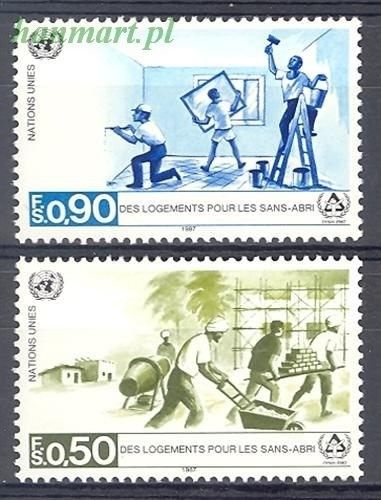 Znaczek Narody Zjednoczone Genewa 1987 Mi 154-155 Czyste **