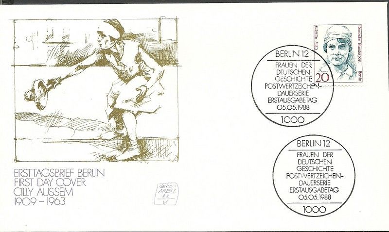 Znaczek Berlin Niemcy 1988 Mi 811 FDC