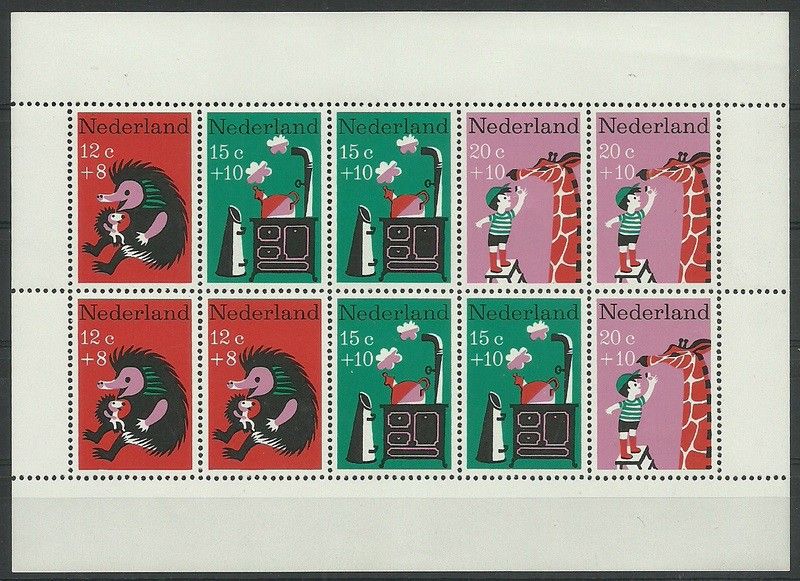 Znaczek Holandia 1967 Mi bl 6 Czyste **