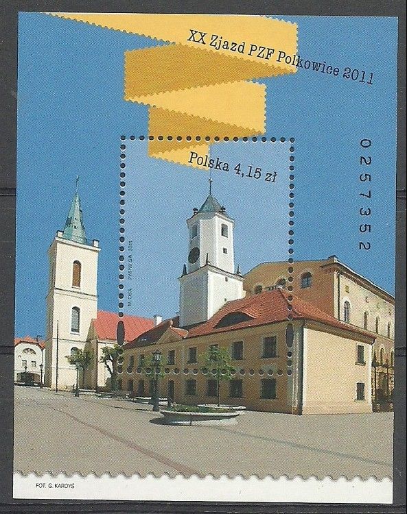 Znaczek Polska 2011 Mi bl 199 Fi bl 231 Czyste **