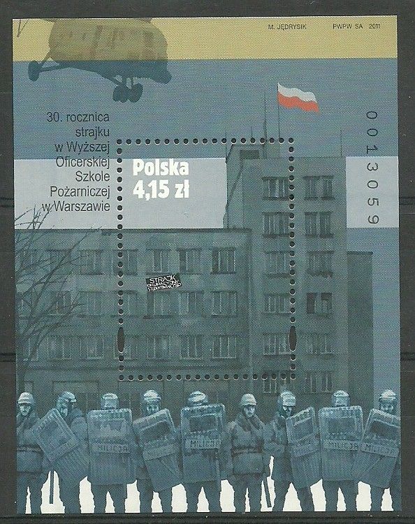 Znaczek Polska 2011 Mi bl 202 Fi bl 234 Czyste **