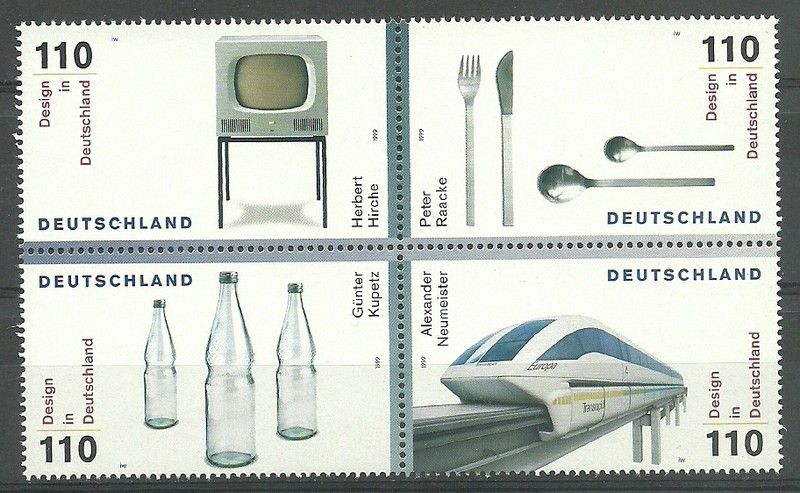 Znaczek Niemcy 1999 Mi 2068-2071 Czyste **