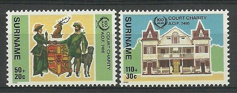 Znaczek Surinam 1986 Mi 1183-1184 Czyste **