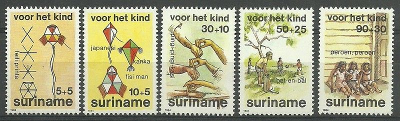 Znaczek Surinam 1984 Mi 1108-1112 Czyste **