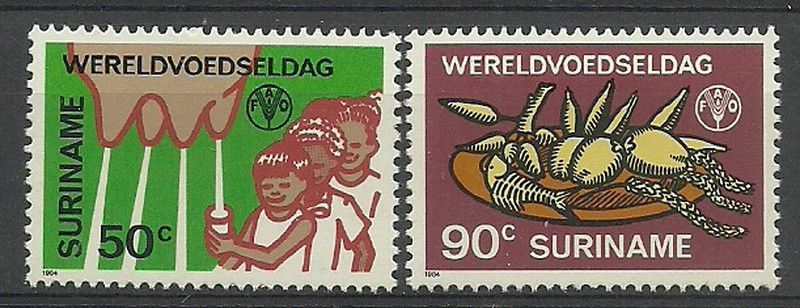 Znaczek Surinam 1984 Mi 1106-1107 Czyste **