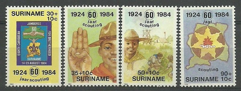 Znaczek Surinam 1984 Mi 1094-1097 Czyste **