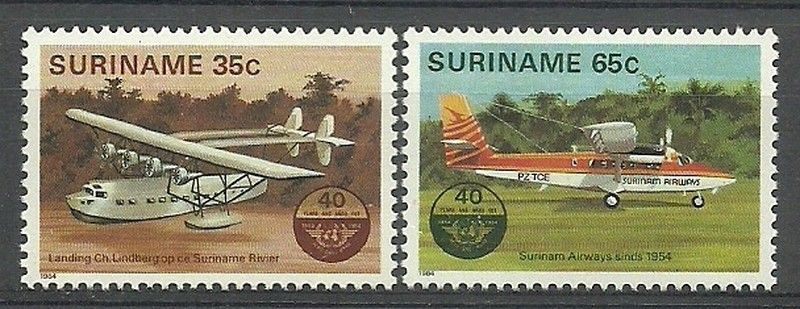 Znaczek Surinam 1984 Mi 1080-1081 Czyste **