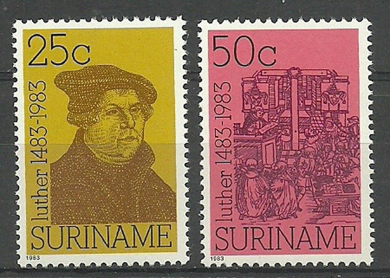 Znaczek Surinam 1983 Mi 1063-1064 Czyste **