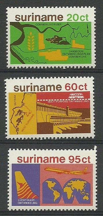 Znaczek Surinam 1978 Mi 835-837 Czyste **