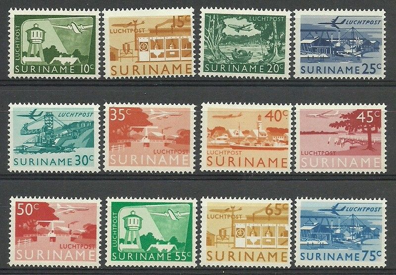 Znaczek Surinam 1965 Mi 462-473 Czyste **