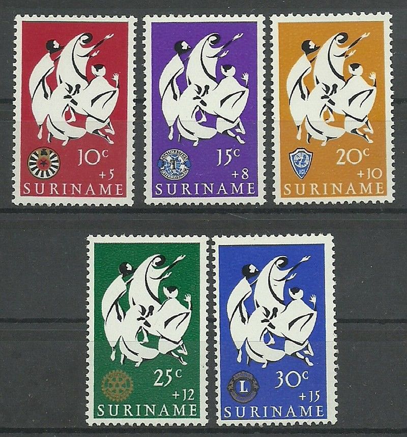 Znaczek Surinam 1966 Mi 498-502 Czyste **
