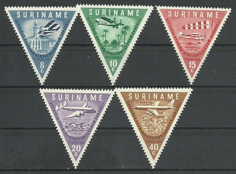 Znaczek Surinam 1960 Mi 375-379 Czyste **