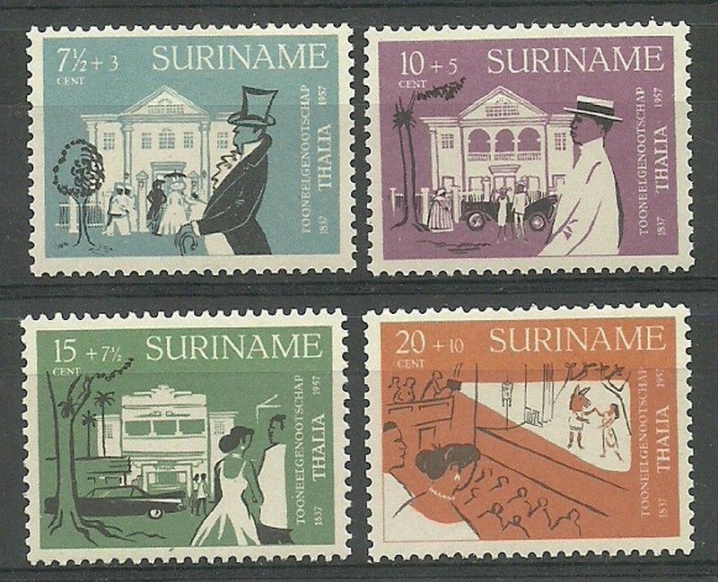 Znaczek Surinam 1958 Mi 361-364 Czyste **