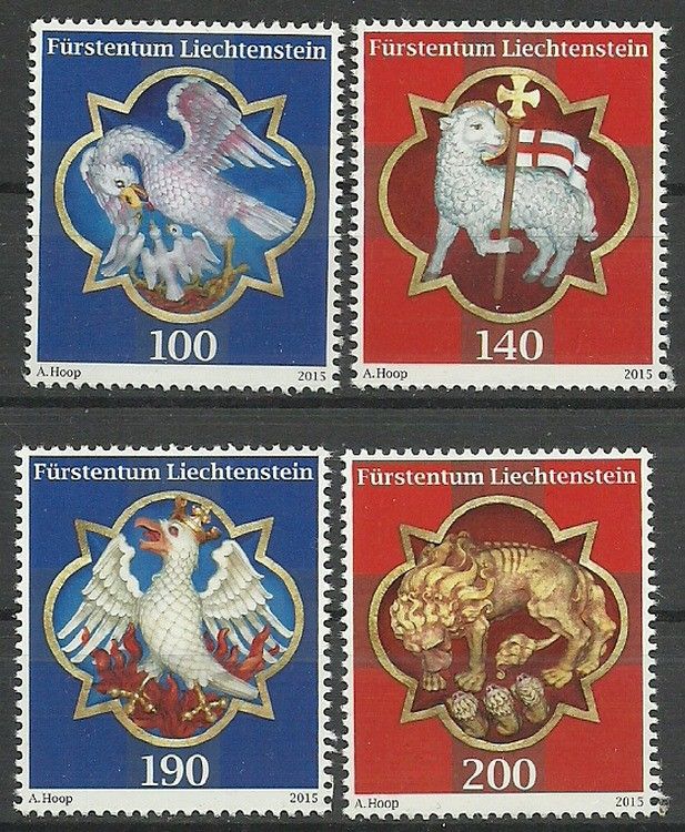Znaczek Liechtenstein 2015 Mi 1751-1754 Czyste **