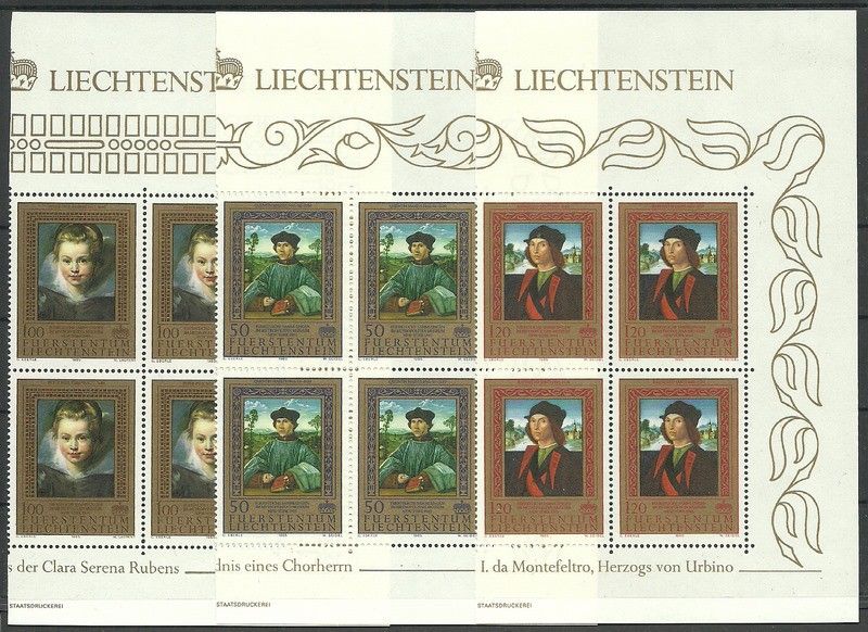 Znaczek Liechtenstein 1985 Mi 881-883 Czyste **