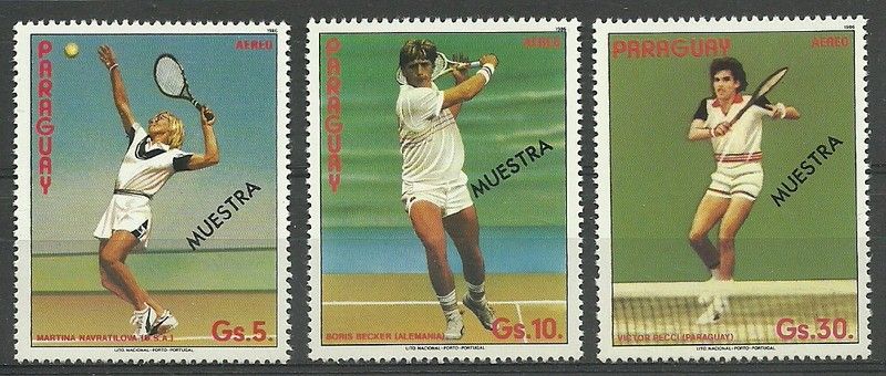 Znaczek Paragwaj 1986 Mi spe3962-3964b Czyste **