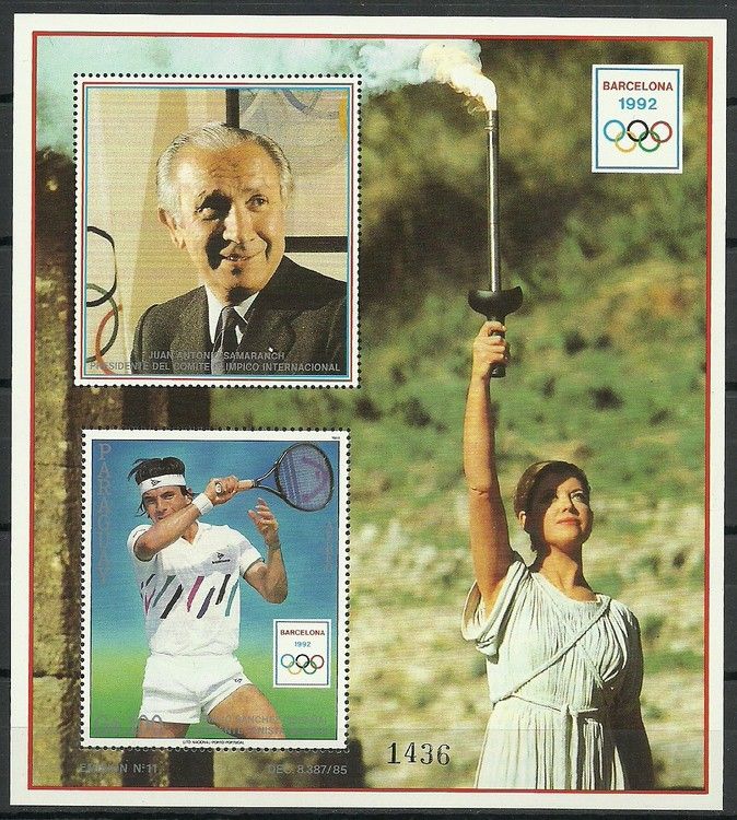 Znaczek Paragwaj 1989 Mi bl 464a Czyste **