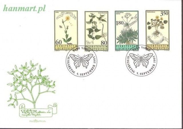 Znaczek Liechtenstein 1995 Mi 1116-1119 FDC