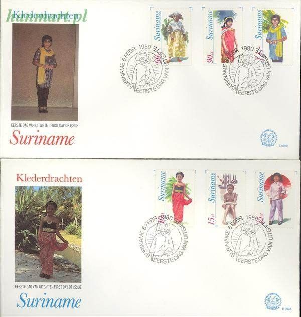 Surinam 1980 Mi 888-893 FDC