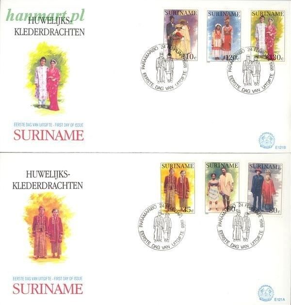 Znaczek Surinam 1988 Mi 1252-1257 FDC