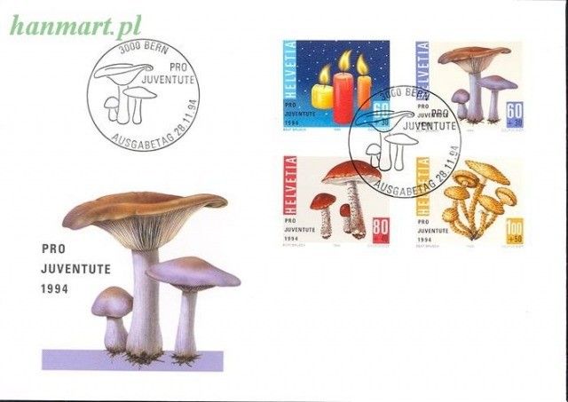 Znaczek Szwajcaria 1994 Mi 1536-1539 FDC