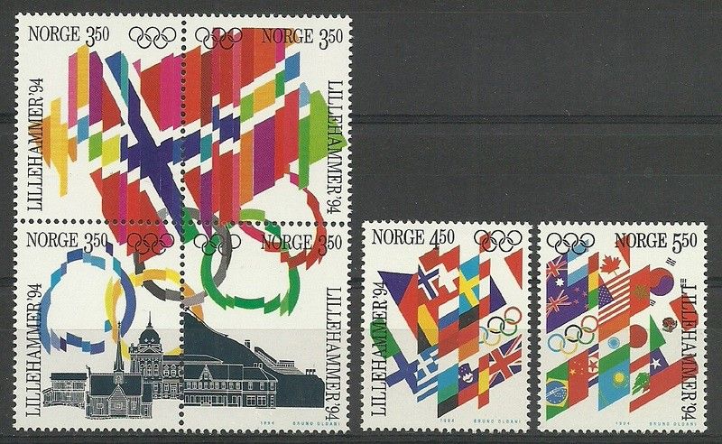 Znaczek Norwegia 1994 Mi 1145-1150 Czyste **
