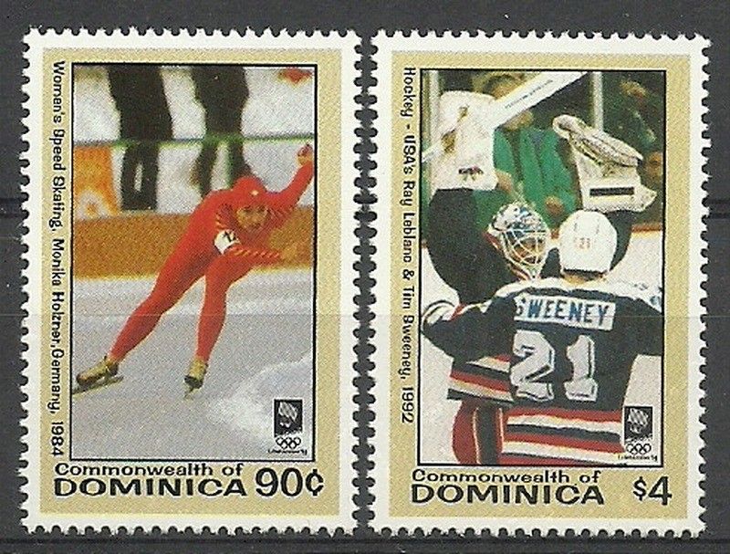 Znaczek Dominika 1993 Mi 1718-1719 Czyste **