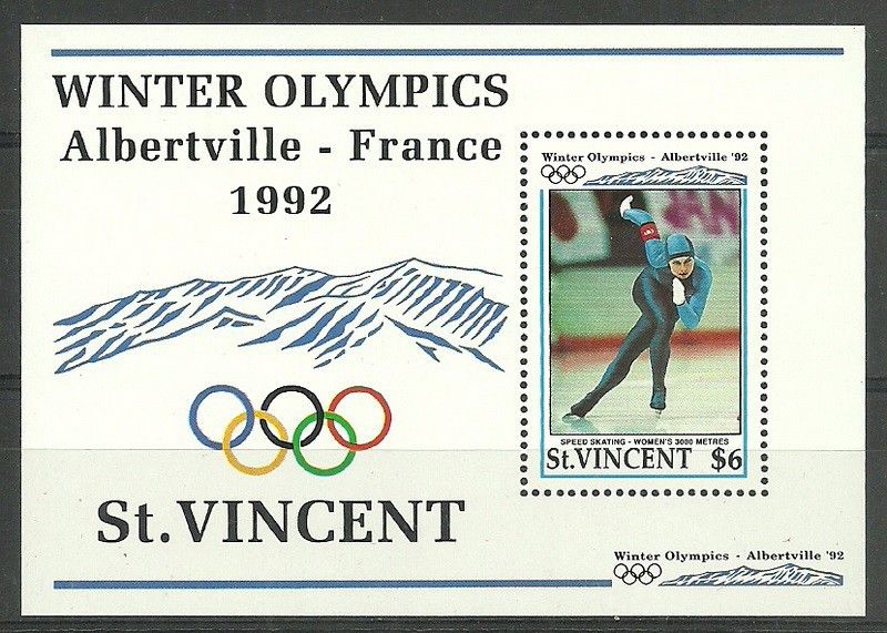 Znaczek St. Vincent 1992 Mi bl 202 Czyste **