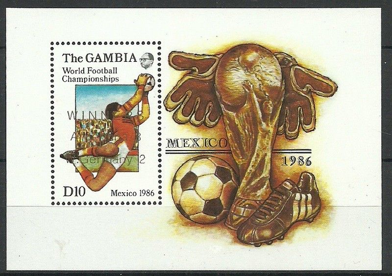 Znaczek Gambia 1986 Mi bl 28 Czyste **