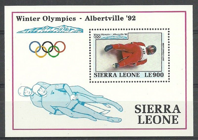 Znaczek Sierra Leone 1992 Mi bl 198 Czyste **
