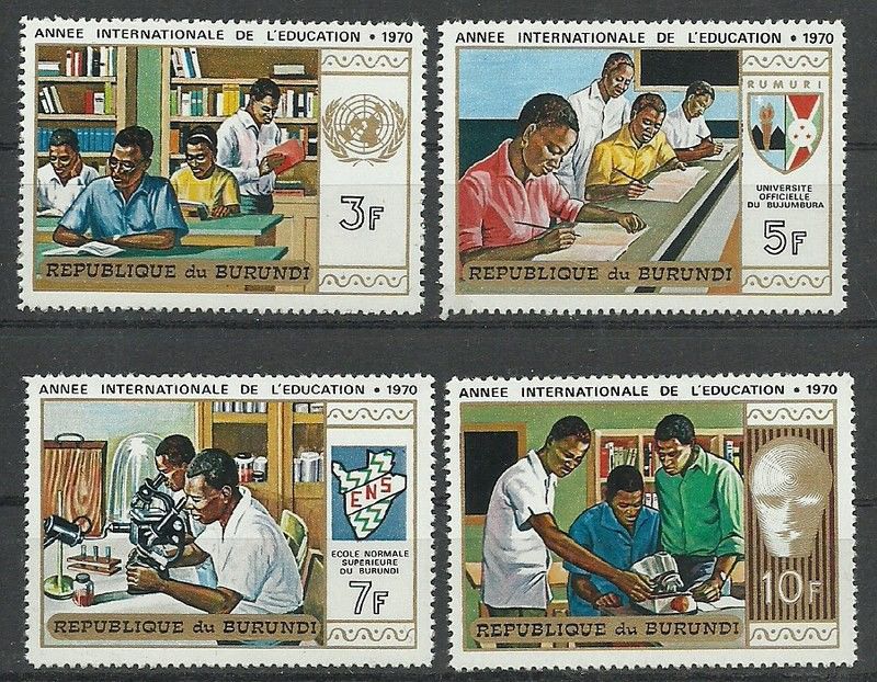 Znaczek Burundi 1970 Mi 657-660 Czyste **