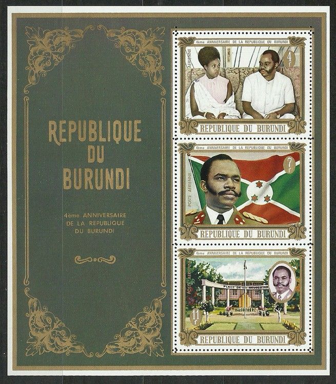 Znaczek Burundi 1970 Mi bl 44 Czyste **