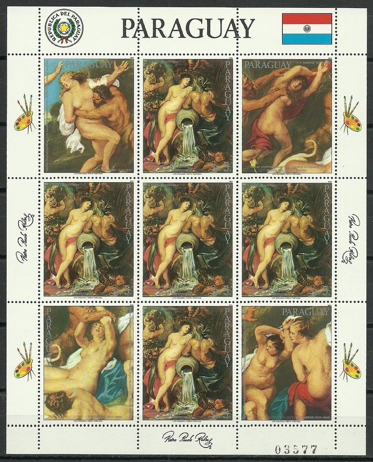 Znaczek Paragwaj 1985 Mi ark 3922 Czyste **