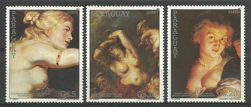 Znaczek Paragwaj 1987 Mi 4164-4166 Czyste **