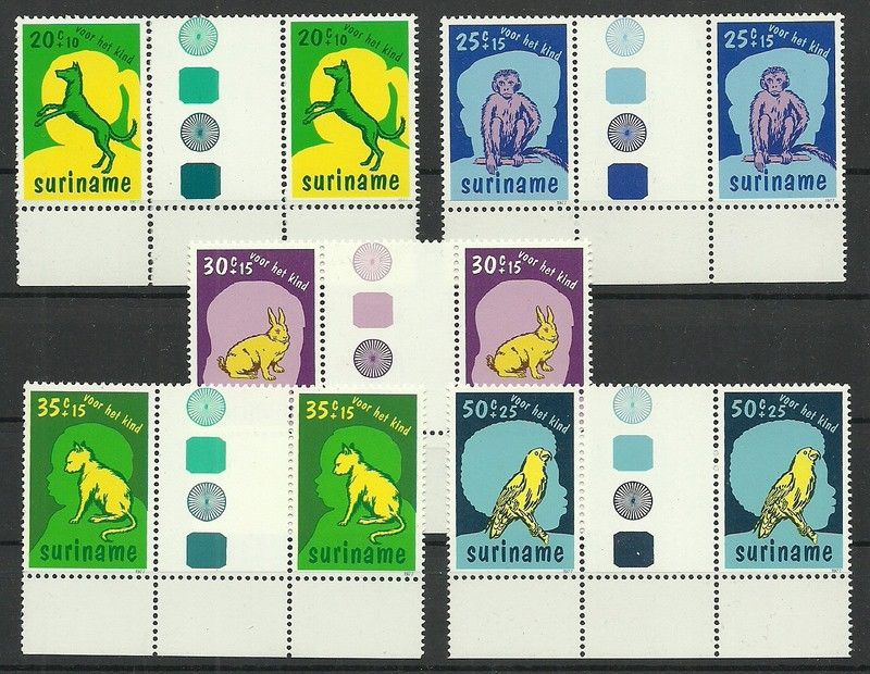 Znaczek Surinam 1977 Mi 794-798 Czyste **