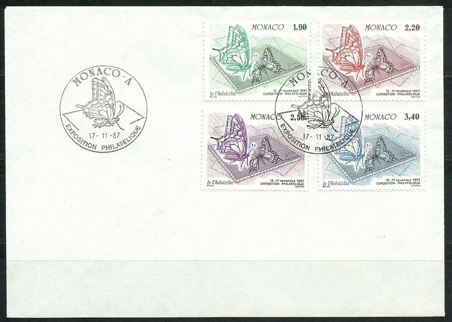 Znaczek Monako 1987 Mi 1814-1817 FDC