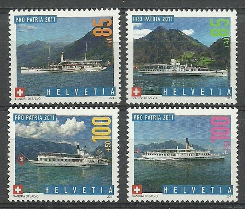 Znaczek Szwajcaria 2011 Mi 2204-2207 Czyste **