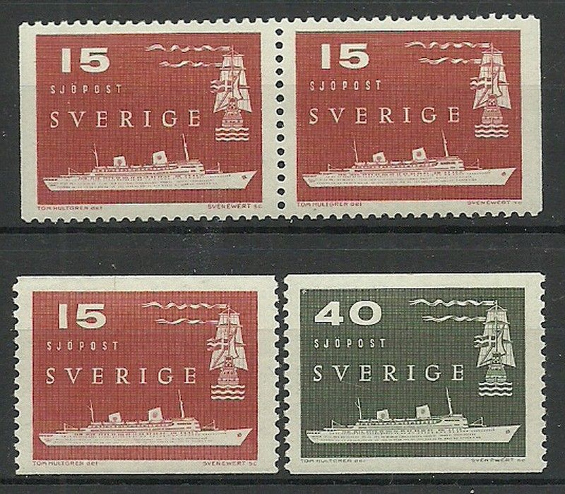 Znaczek Szwecja 1958 Mi 436-437 Czyste **