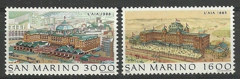 Znaczek San Marino 1988 Mi 1402-1403 Czyste **