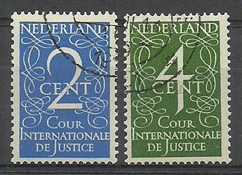 Znaczek Holandia 1950 Mi die 25-26 Stemplowane