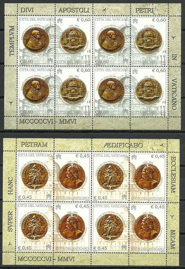 Znaczek Watykan 2006 Mi ark 1554-1557 Czyste **