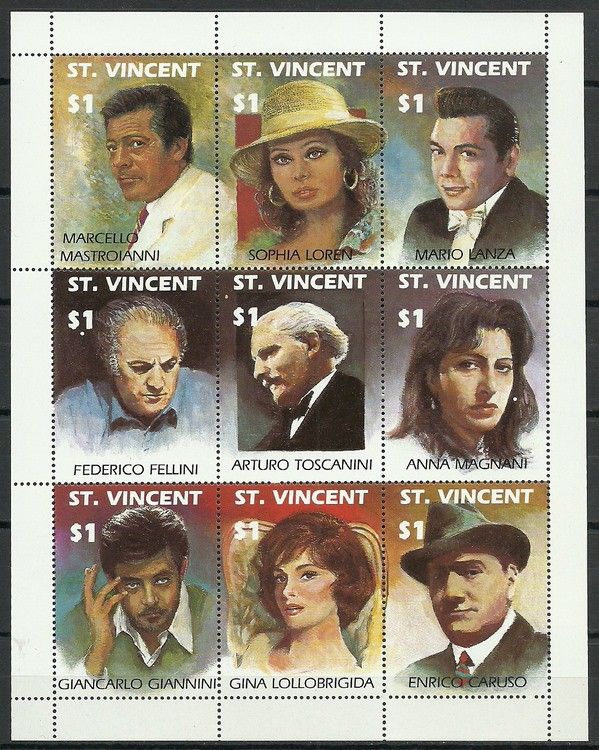 Znaczek St. Vincent 1991 Mi ark 1769-1777 Czyste **