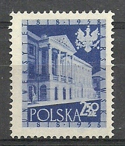 Znaczek Polska 1958 Mi 1056 Fi 911 Czyste **
